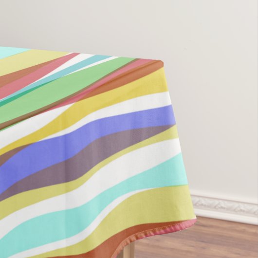 Rainbow Vertical Stripes Pastellfarben Tischdecke (Beispiel)