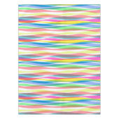 Rainbow Vertical Stripes Pastellfarben Tischdecke (Vorderseite)