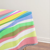 Rainbow Vertical Stripes Pastellfarben Tischdecke (Beispiel)
