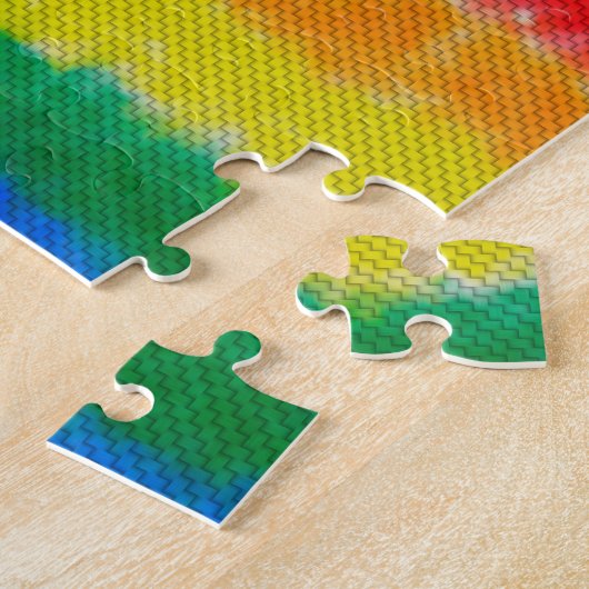 Rainbow Vertical Weave Jigsaw Puzzle (Seite)