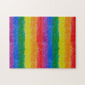 Rainbow Vertical Weave Jigsaw Puzzle (Horizontal)