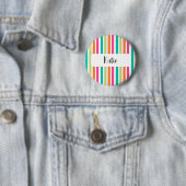 Rainbow-vertikale Streifen farbenfroh Retro-Multic Button (Beispiel)