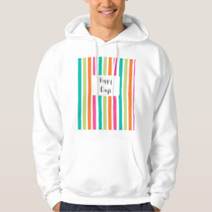 Rainbow-vertikale Streifen farbenfroh Retro-Multic Hoodie