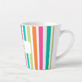 Rainbow-vertikale Streifen farbenfroh Retro-Multic Milchtasse (Rechts)