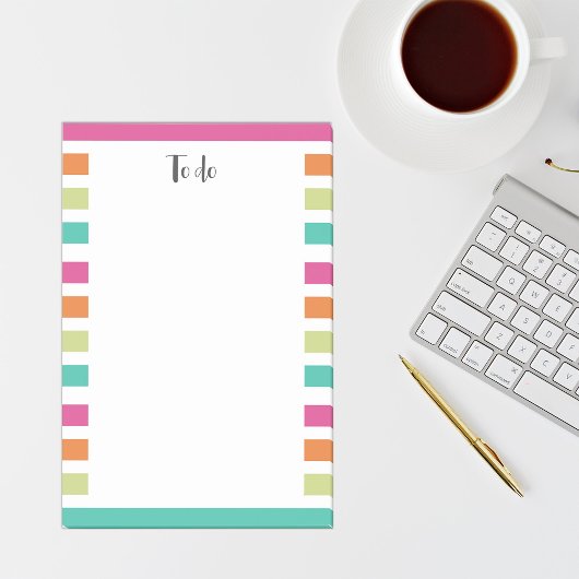 Rainbow-vertikale Streifen farbenfroh Retro-Multic Post-it Klebezettel