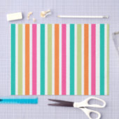 Rainbow-vertikale Streifen farbenfroh Retro-Multic Seidenpapier (Handwerk)