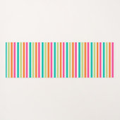 Rainbow-vertikale Streifen farbenfroh Retro-Multic Yogamatte (Rückseite (Horizontal))