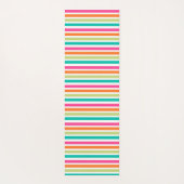 Rainbow-vertikale Streifen farbenfroh Retro-Multic Yogamatte (Rückseite)