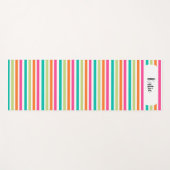Rainbow-vertikale Streifen farbenfroh Retro-Multic Yogamatte (Vorderseite (Horizontal))