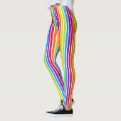 Rainbow Vertikale Streifen hell farbig Leggings (Links)