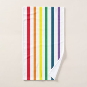 Rainbow Vertikale Striche Handtuchhandtuch Set