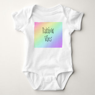 Rainbow Vibes Baby Bodysuit Strampler