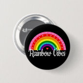 Rainbow Vibes Button (Vorne & Hinten)
