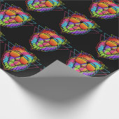 Rainbow Vibes Lion Geschenkpapier (Ecke)