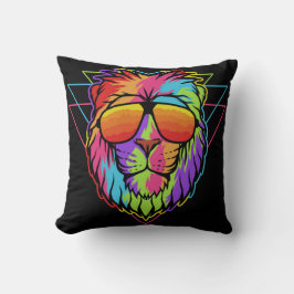 Rainbow Vibes Lion Kissen