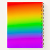 Rainbow Vibes Notebook Notizblock (Rückseite)