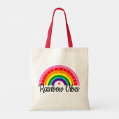 Rainbow Vibes Tragetasche (Rückseite)
