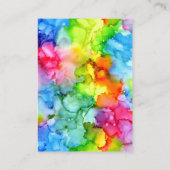 Rainbow Vibranry Jewelry Necklace Earring Display Visitenkarte (Rückseite)