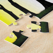 Rainbow Vibransky über Schwarze Silhouette Puzzle (Seite)