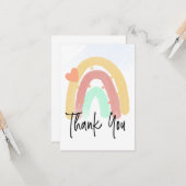 Rainbow Vielen Dank, dass Sie sich für ein farbige Karte (Vorderseite/Rückseite Beispiel)