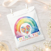 Rainbow Vielen Dank für das Gastgeschenk Watercolo Geschenktütchen (Ausgeschnitten)