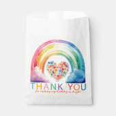 Rainbow Vielen Dank für das Gastgeschenk Watercolo Geschenktütchen (Vorderseite)