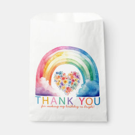 Rainbow Vielen Dank für das Gastgeschenk Watercolo Geschenktütchen