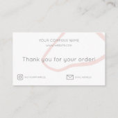 Rainbow Vielen Dank für Ihre Visitenkarte (Rückseite)