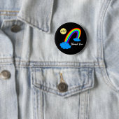 Rainbow & Vielen Dank "NHS" /woluds Großbritannien Button (Beispiel)