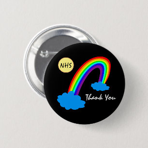 Rainbow & Vielen Dank "NHS" /woluds Großbritannien Button