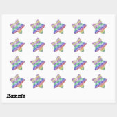 Rainbow Vielen Dank, Star Sticker (Blatt)