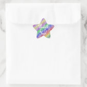 Rainbow Vielen Dank, Star Sticker (Tasche)