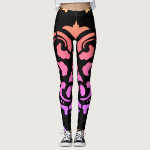 Rainbow-Viktorianisches Muster Leggings