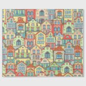 Rainbow Village Neighborhood City Homes Welcome 2 Geschenkpapier (Flach)
