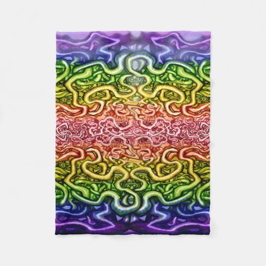 Rainbow Vines Fleecedecke (Vorderseite)