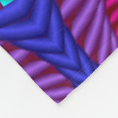 Rainbow Vintag Psychedelic Fraktal Kaleidoskop Fleecedecke (Ecke)