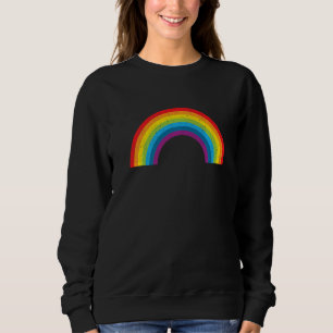 Rainbow Vintag Retro 80er Jahre Style Pride Lesbia Sweatshirt