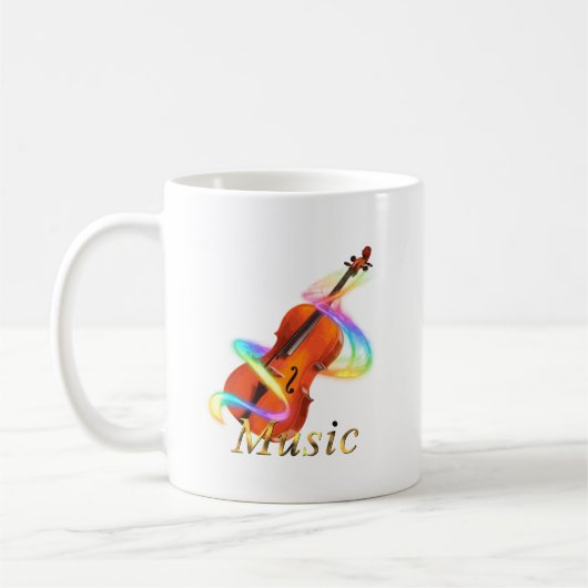 Rainbow Violin Kaffeetasse (Links)