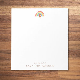 Rainbow Violin Music Teacher Notizblock