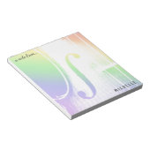 Rainbow Violin Notizblock (angewinkelt)