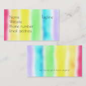 Rainbow Visitenkarte (Vorne/Hinten)
