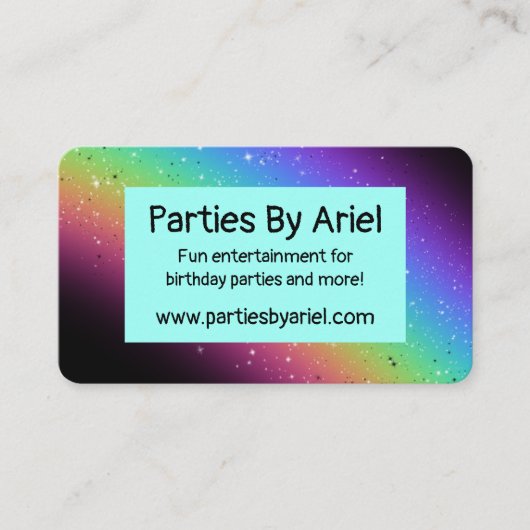 Rainbow Visitenkarte (Vorderseite)