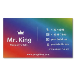Rainbow-Visitenkarte Magnetische Visitenkarte