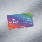 Rainbow-Visitenkarte Magnetische Visitenkarte (Beispiel)
