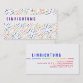 Rainbow-Visitenkarten Visitenkarte (Vorne/Hinten)