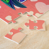 Rainbow-Vogel & Herz-Puzzle Puzzle (Seite)