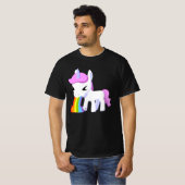RAINBOW VOMIT UNICORD T - SHIRT (Vorne ganz)