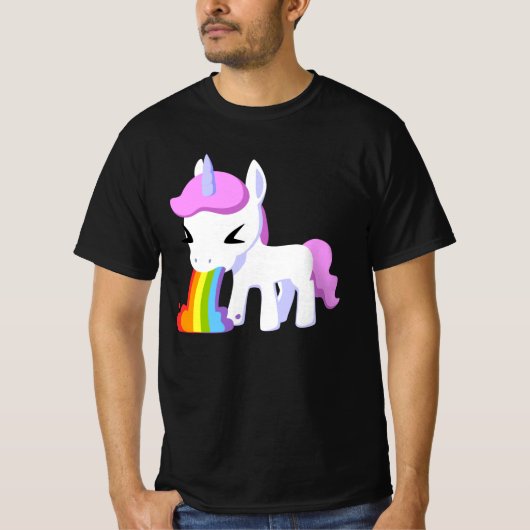 RAINBOW VOMIT UNICORD T - SHIRT (Vorderseite)