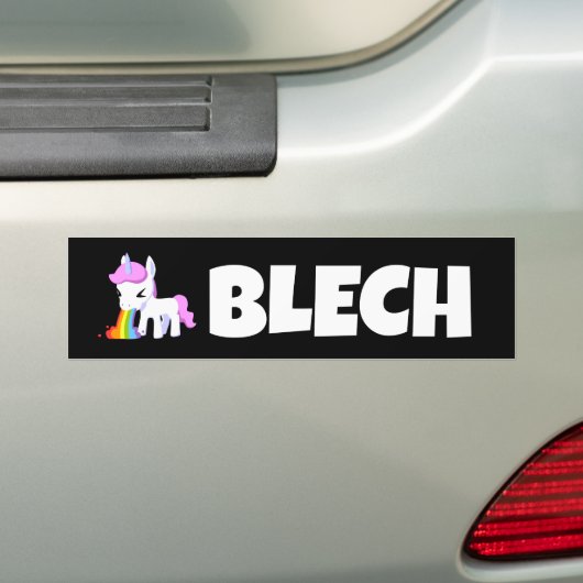 RAINBOW VOMIT UNICORN FUNNY AUTOAUFKLEBER (Auf Auto)