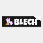 RAINBOW VOMIT UNICORN FUNNY AUTOAUFKLEBER (Vorne)